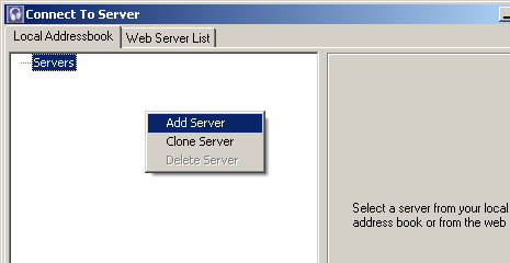 Adding a TeamSpeak server